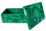 Wide Malachite Jewelry Box - Congo #263281-1